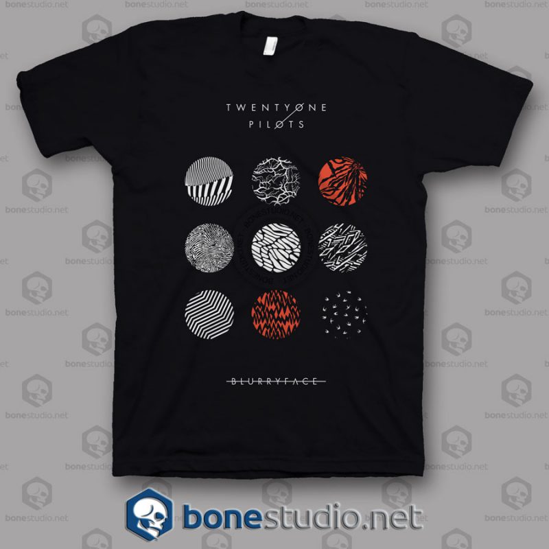 Blurryface Album Cover Twenty One Pilots Band T Shirt