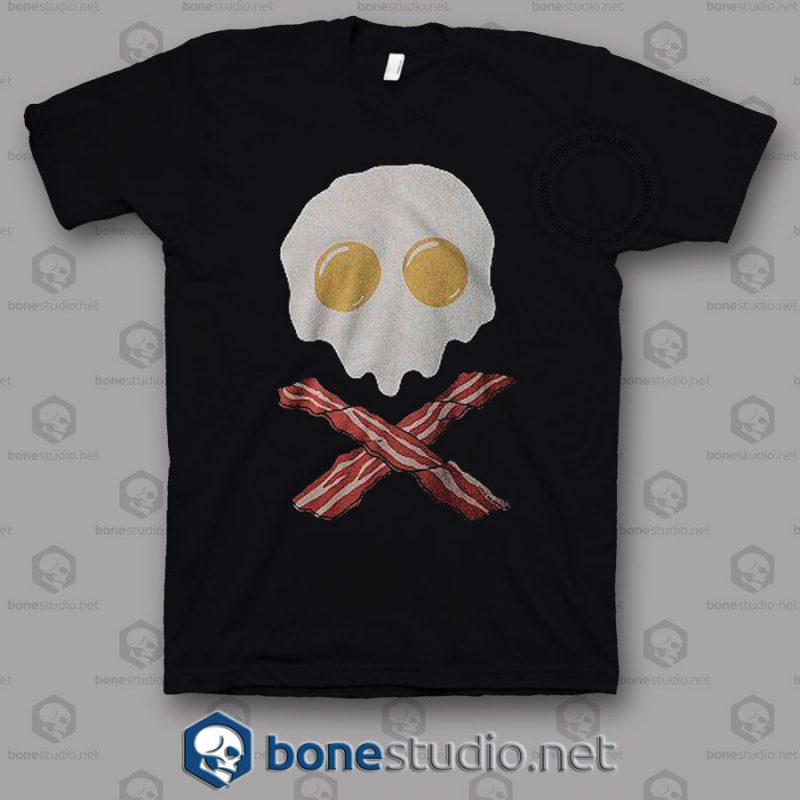 Breakfast Skull T Shirt