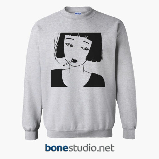 Chinese Smoking Girl Sweatshirt