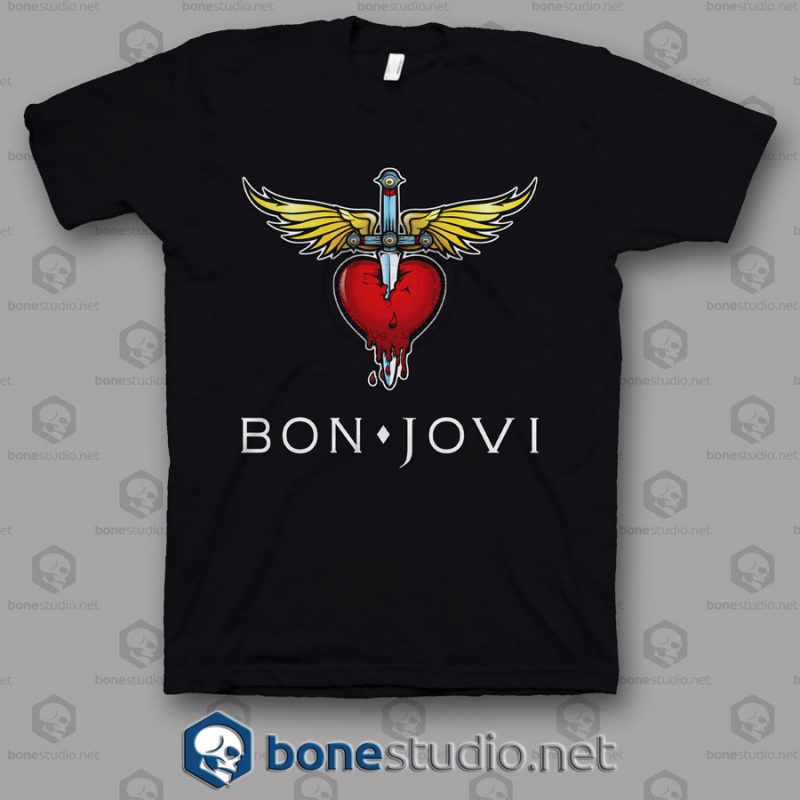 Clr Logo Bon Jovi Band T Shirt