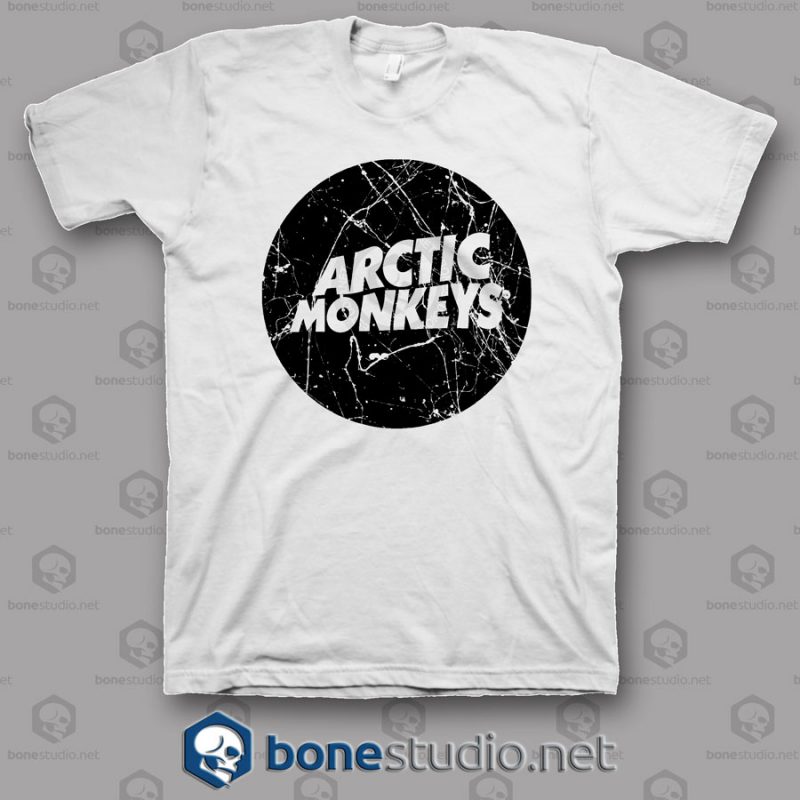 Grunge Style Logo Arctic Monkeys Band T Shirt