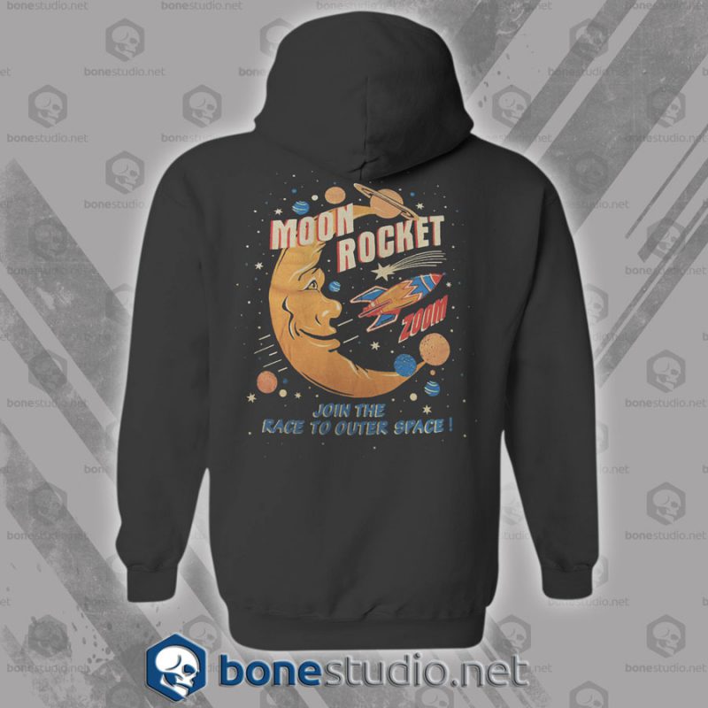 Moon Rocket Vintage Hoodies