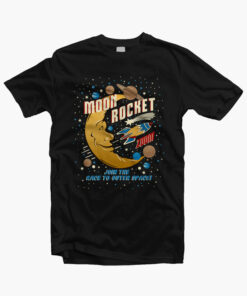Moon Rocket Vintage T Shirt