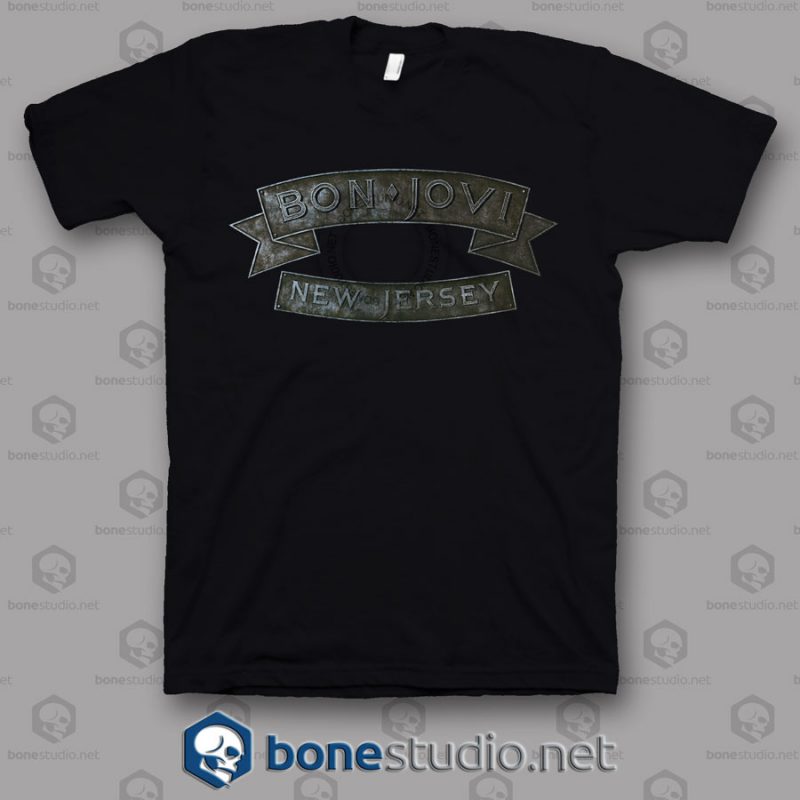 New Jersey Bon Jovi Band T Shirt