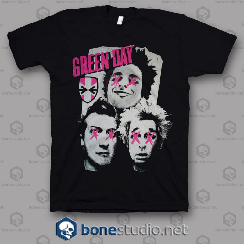 Patchwork Green Day Band T Shirt