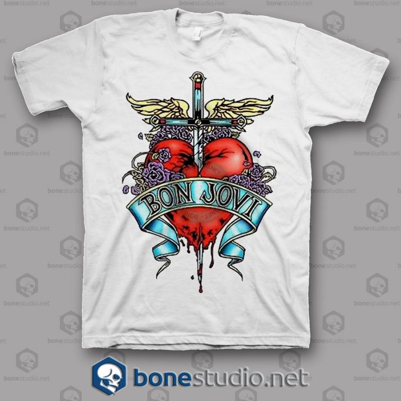 Sktch Logo Bon Jovi Band T Shirt