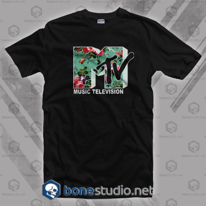 Floral Logo Mtv T Shirt