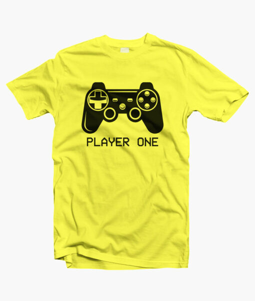 Player One Game T Shirt yellow