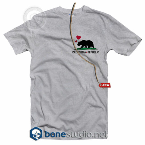 California Republic Pocket Style T Shirt