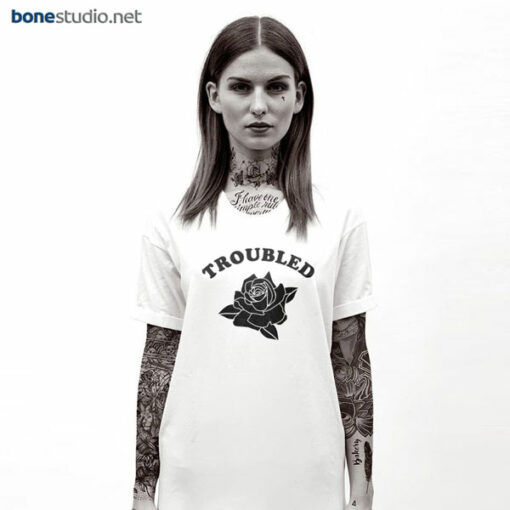 Troubled Rose T Shirt
