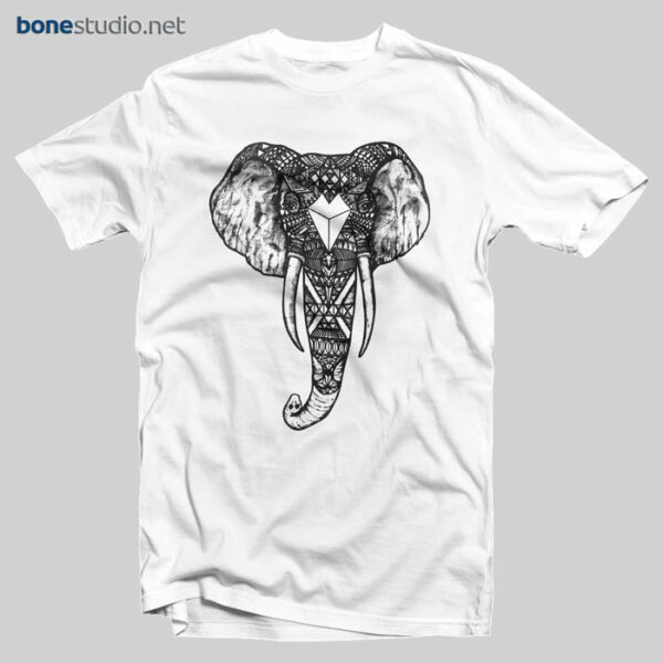 Ornate Elephant T Shirt