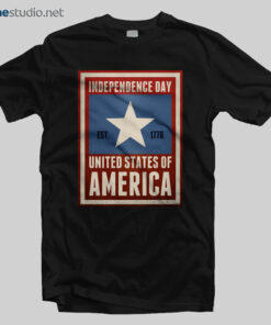 Independence Day T Shirt Est 1776 America