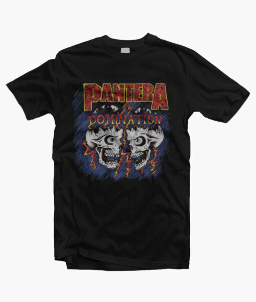Pantera Domination Skulls T Shirt