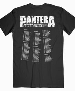 Pantera Tour T Shirts Cowboys From Hell Tour 1990