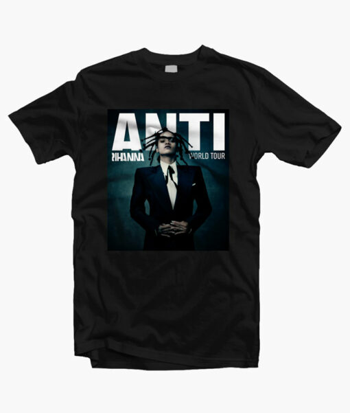 Anti Rihanna Tour T Shirt black
