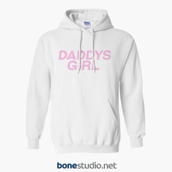 Daddys Girl Hoodie white