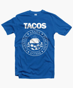 I Love Tacos Shirt royal blue
