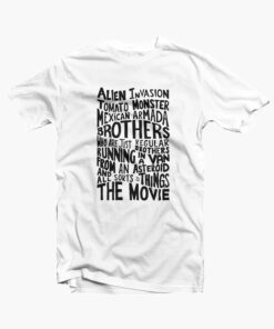 Rick And Morty Two Brothers Hand Lettered T Shirt white