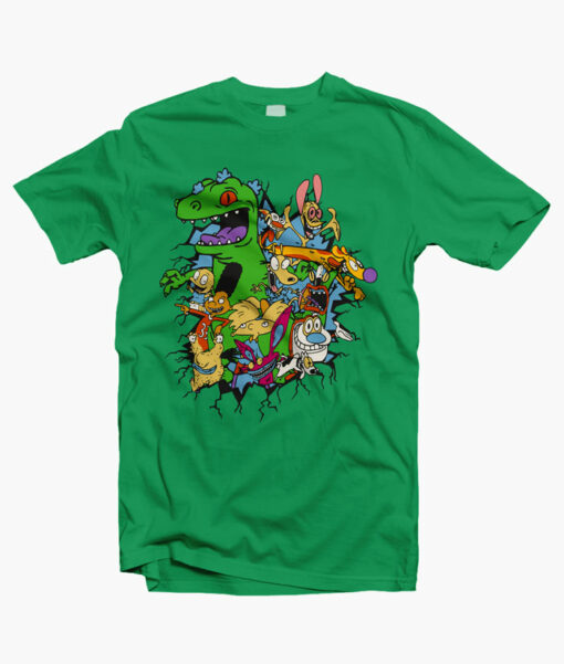 Rugrats Reptar Shirt irish green