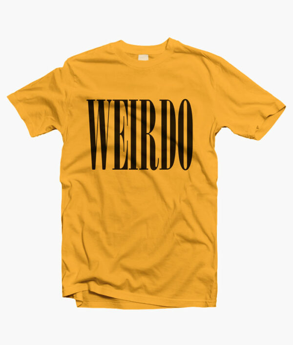 Weirdo T Shirt gold yellow