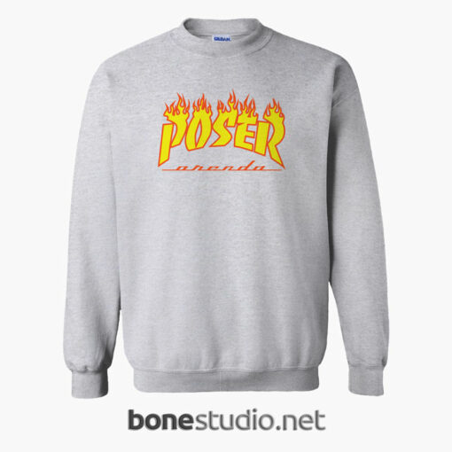POSER Orenda Flame Sweatshirt sport grey