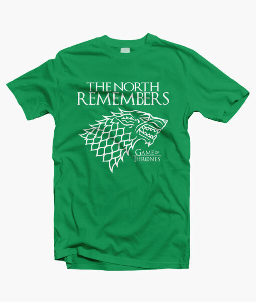 The North Remember Game Of Thrones T Shirt irish green