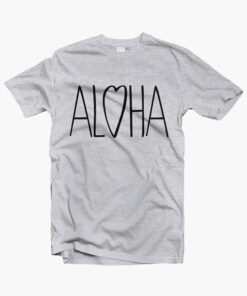 Aloha Love T Shirt sport grey