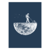 Astronaut Mowing The Moon T Shirt