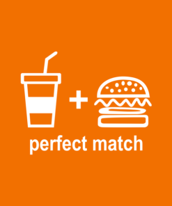 Perfect Match Drink Burger T Shirt