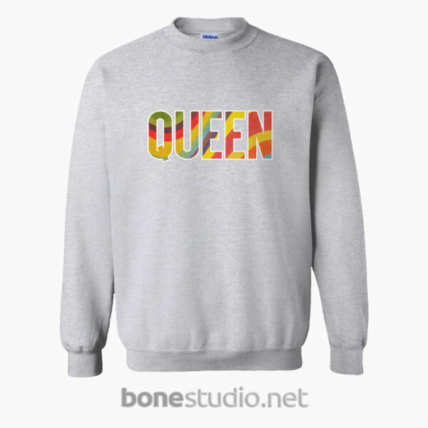 Queen Sweatshirt Retro sport grey