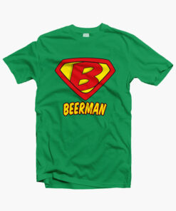 Beerman Beer T Shirt irish green