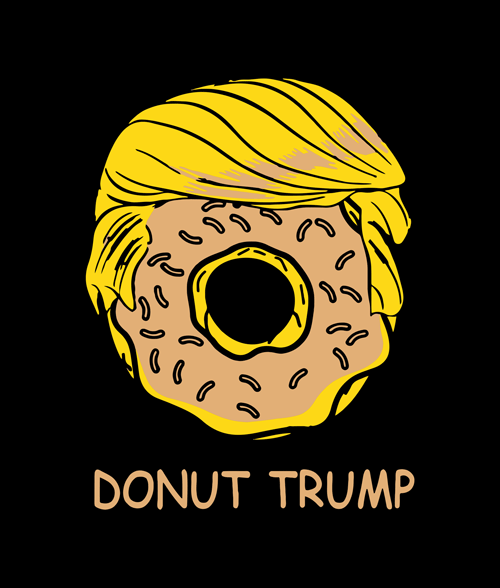 Donut Trump Funny T Shirt