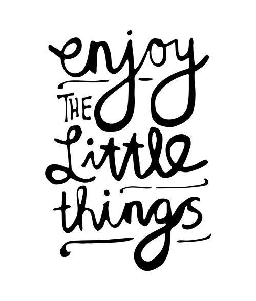 Enjoy The Little Things Quote T Shirt