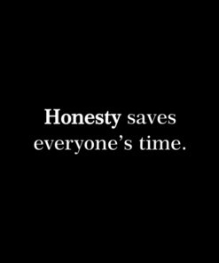 Honesty Saves Everyone's Time T Shirt