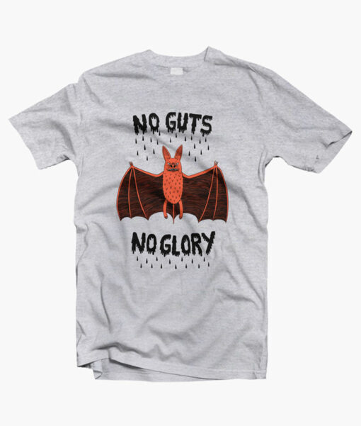No Guts No Glory Bat T Shirt sport grey