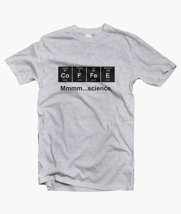 Periodic Table of Coffee T Shirt sport grey