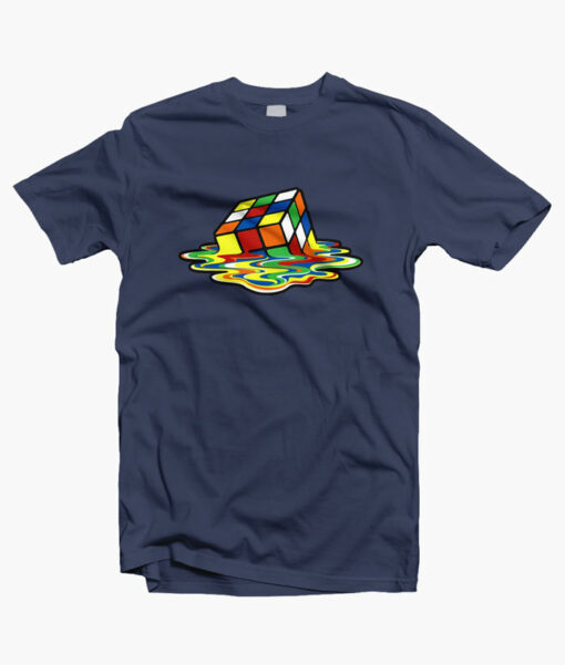 Rubix Cube T Shirt navy blue