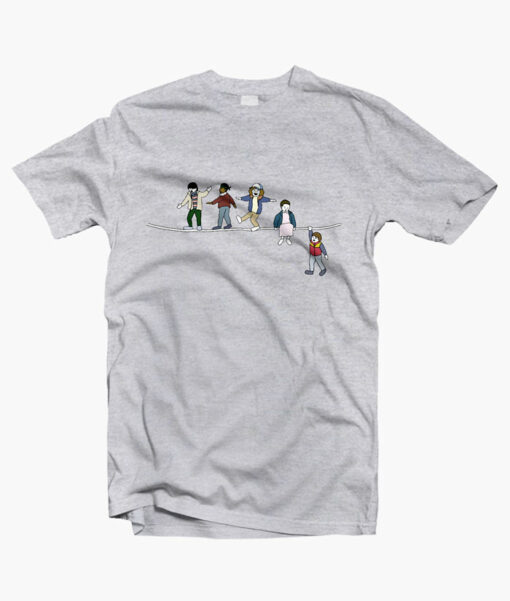 Stranger Things T Shirt The Acrobats and the Fleas sport grey