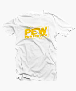 Star Wars T Shirt PEW PEW PNG white