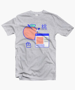 Peach Digital T Shirt