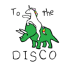 To The Disco Unicorn Riding Triceratops T Shirt