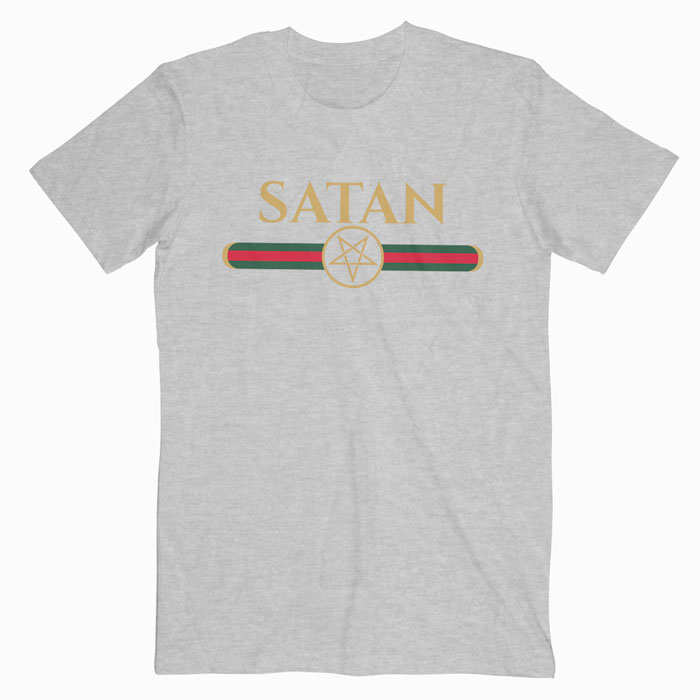 Satan Gucci  Parody  T Shirt  For Men Women S M L XL 2XL 3XL