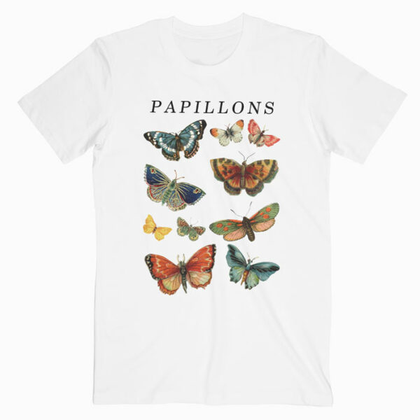 Papillons Butterfly Vintage T Shirt