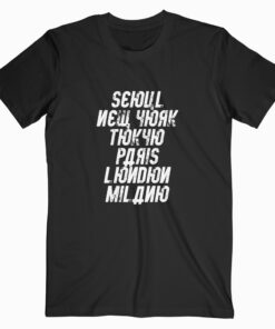 Seoul New York Tokyo Black