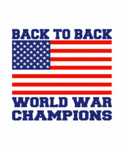 Back To Back Worls War Champions T Shirt