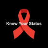 Hiv Aids Awareness Support Know Your Status Red Ribbon Tee T-Shirt