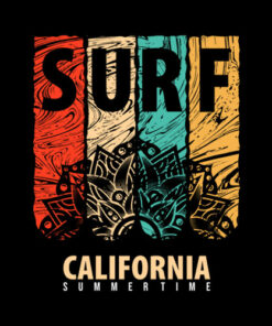 Surf California Summertime T Shirt