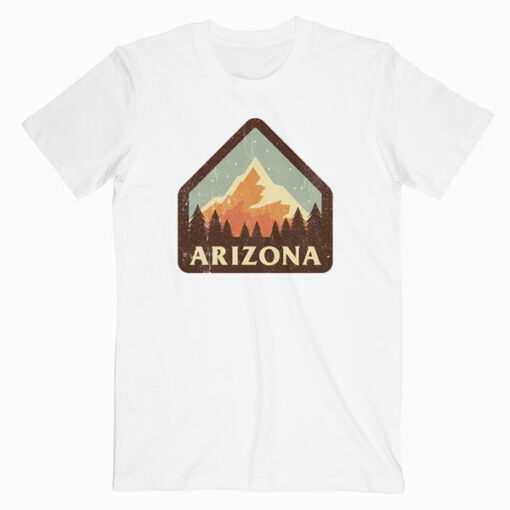 Arizona Retro Vintage Mountains Nature Hiking T Shirt