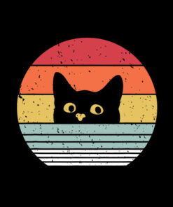 Cat Shirt Retro Style T-Shirt