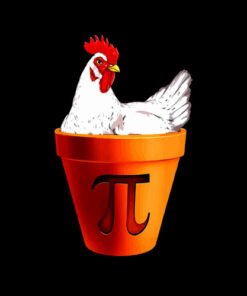 Chicken Pot PI Day Gift Men Women Kids Math T-Shirt